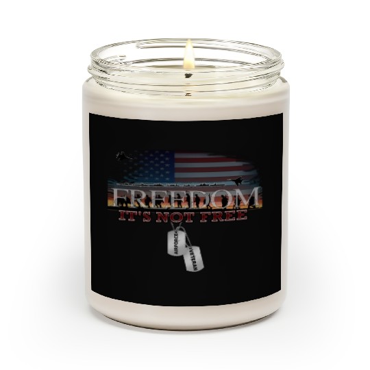 Airforce Veteran Freedom isn't Free Scented Candles
