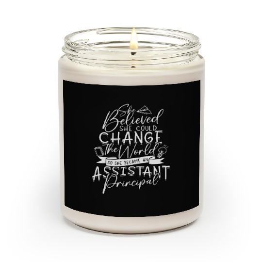 Assistant Principal Back School Teacher Principal Scented Candles