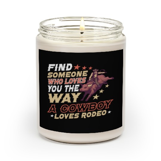 Rodeo Bull Riding Livestock Show Farmer Cattle Scented Candles