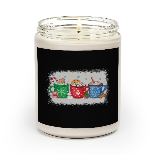 Christmas Hot Chocolate Peppermint Mocha Scented Candles