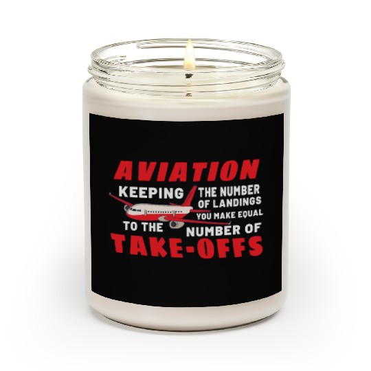 Pilot Aviation Airplane Airline Future Pilots Scented Candles