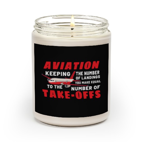 Pilot Aviation Airplane Airline Future Pilots Scented Candles