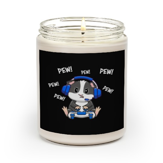 Black and White Guinea Pig Scented Candles