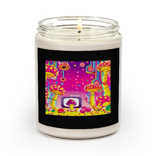 Psychedelic Video Game Fantasy World Scented Candles