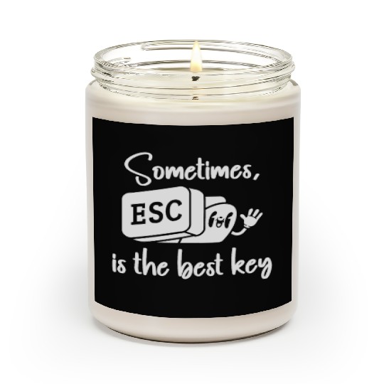 Software Engineer Computer Key Programming Scented Candles