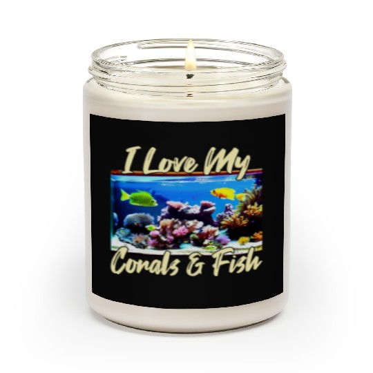 Saltwater aquarium coral fish Scented Candles