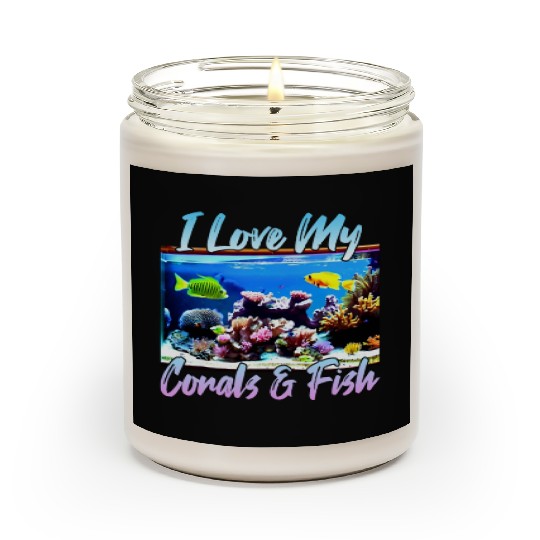 Saltwater aquarium coral fish Scented Candles