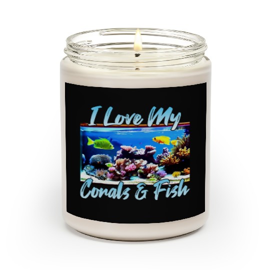 Saltwater aquarium coral fish Scented Candles