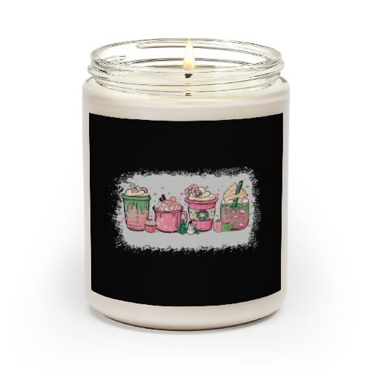 Hot Chocolate Cup Peppermint Mocha Scented Candles