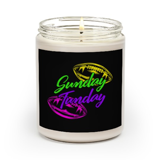 Football Scented Candles, Sunday Fun Day Football Game Day
