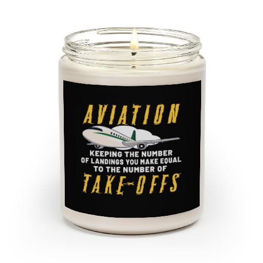 Pilot Aviation Airplane Airline Future Pilots Scented Candles