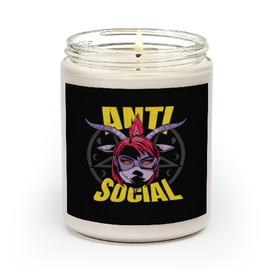 Not social devil horns Not social devil horns insp Scented Candles