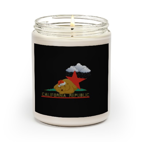 California bear in winter Scented Candles