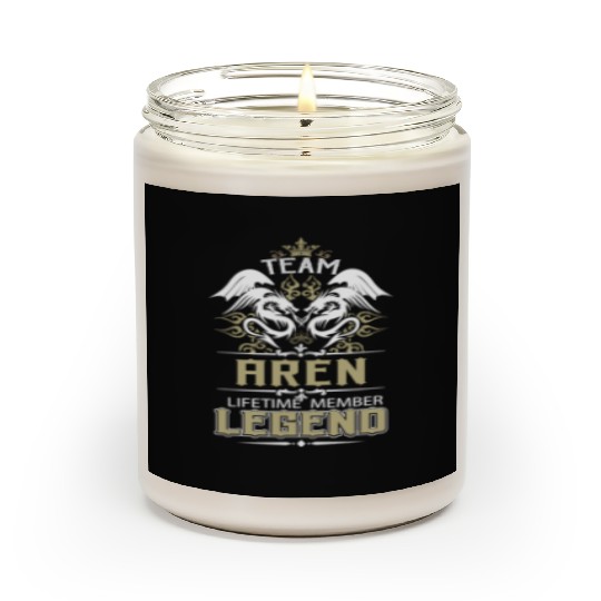 Aren Name Scented Candles - Aren Dragon Lifetime Member Le