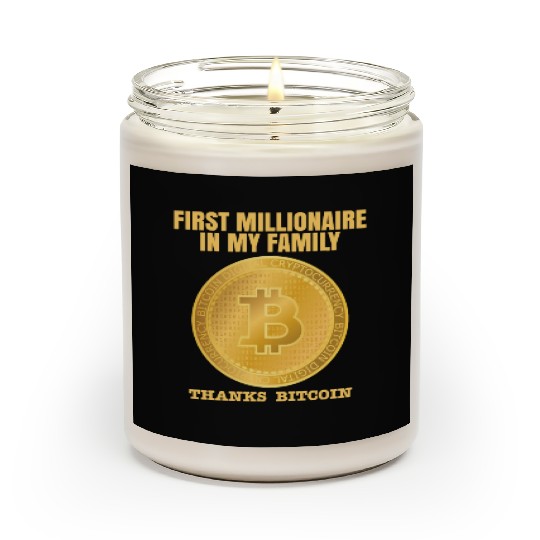 Bitcoin Millionaire Decentralized Crypto Scented Candles
