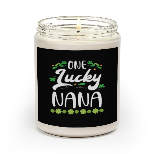 One Lucky Nana Grandma Granny St. Patricks Day Scented Candles