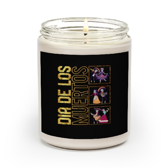 Dia De Los Muertos Scented Candles, Ballet Folklorico Sugar