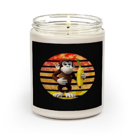 Banana monkey Scented Candles