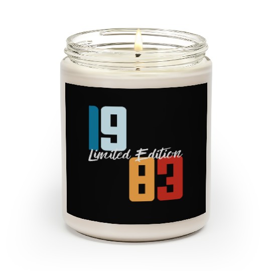 40 Years Vintage 1983 Retro 40th Birthday Scented Candles