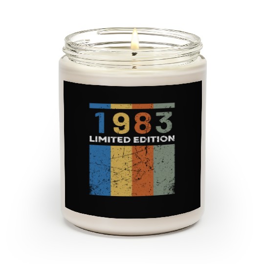 40 Years Vintage 1983 Retro 40th Birthday Scented Candles