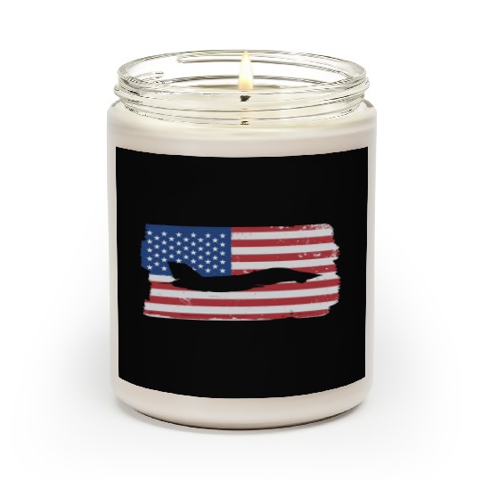 F-14 Tomcat Fighter Jet American Flag F14 Tomcat Scented Candles
