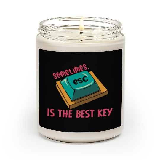 Software Engineer Computer Key Programming Scented Candles