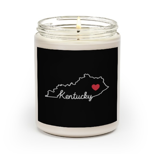 Kentucky Card with Heart USA America Scented Candles