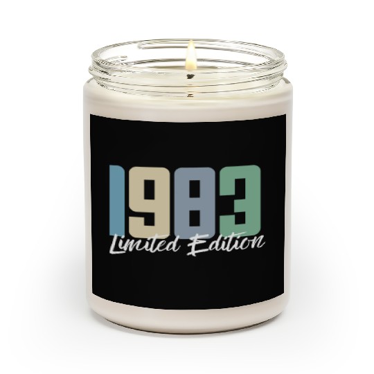 40 Years Vintage 1983 Retro 40th Birthday Scented Candles