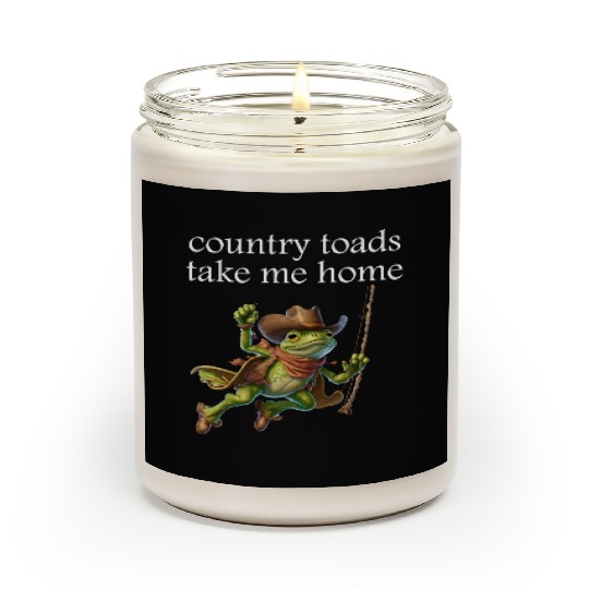 Cowboy Frog,country toads take me home Scented Candles