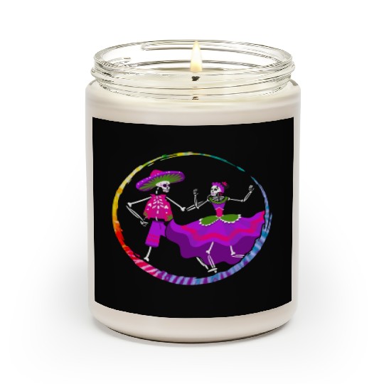 Dia De Los Muertos Scented Candles, Ballet Folklorico Sugar