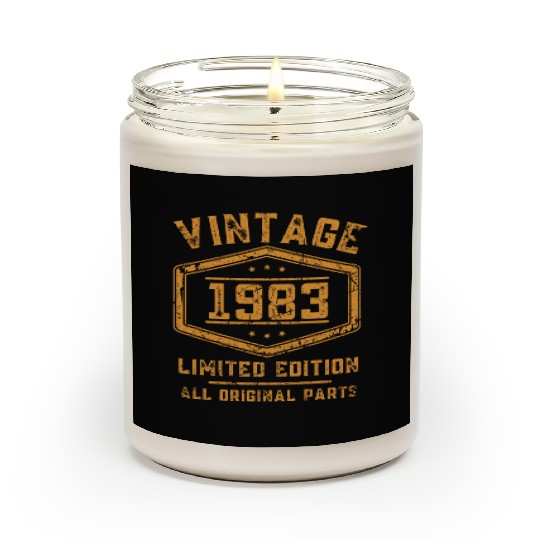 40 Years Vintage 1983 Retro 40th Birthday Scented Candles