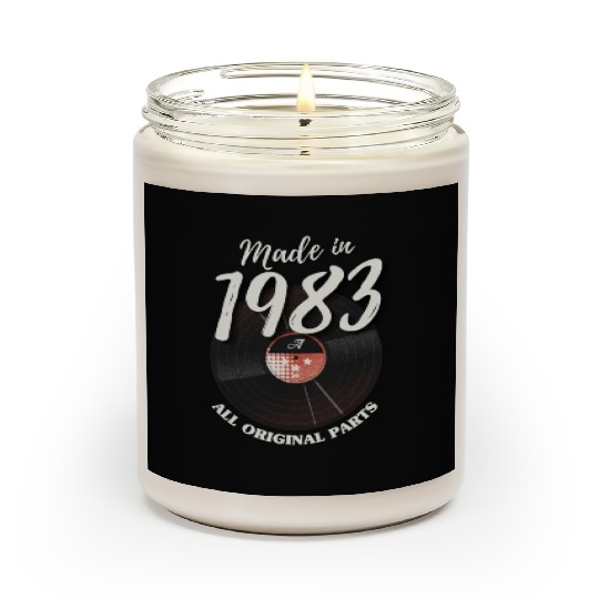 40 Years Vintage 1983 Retro 40th Birthday Scented Candles