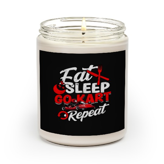 Go Kart Racer Pit Crew Car Racing Karting Scented Candles