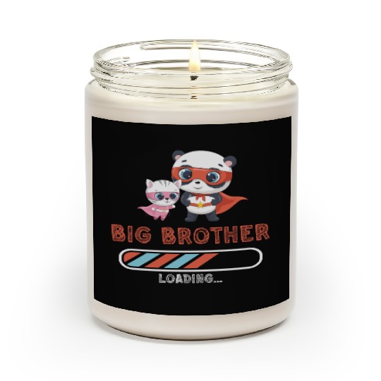 Big brother super hero panda cat Scented Candles