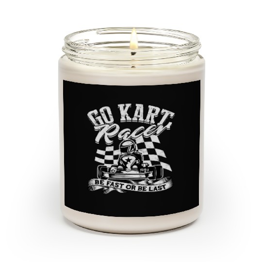 Go Kart Racer Pit Crew Car Racing Karting Scented Candles