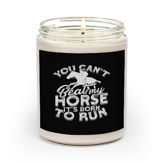 Horse Racing Equestrian Horseback Horse Racer Scented Candles