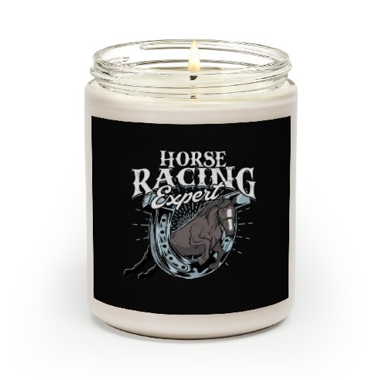 Horse Racing Equestrian Horseback Horse Racer Scented Candles