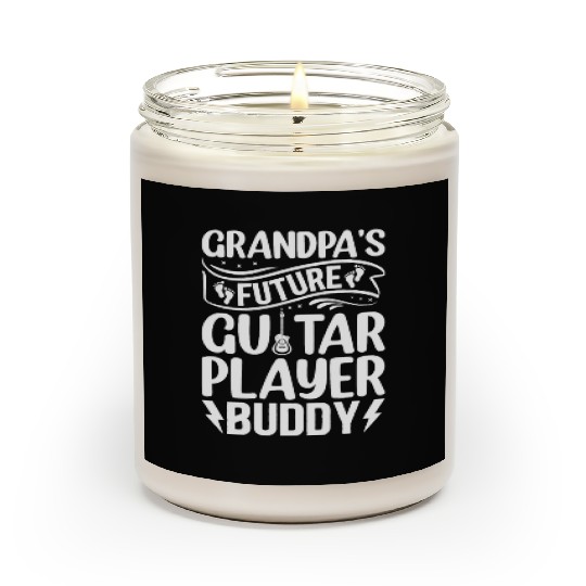 Newborn Guitarist - Grandpa's Future Guitar Player Scented Candles
