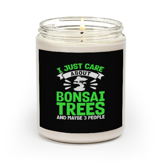 Bonsai Tree Owner Gift Bonsai Tree Gardening Scented Candles