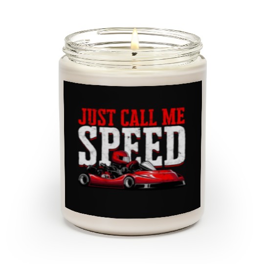 Go Kart Racer Pit Crew Car Racing Karting Scented Candles