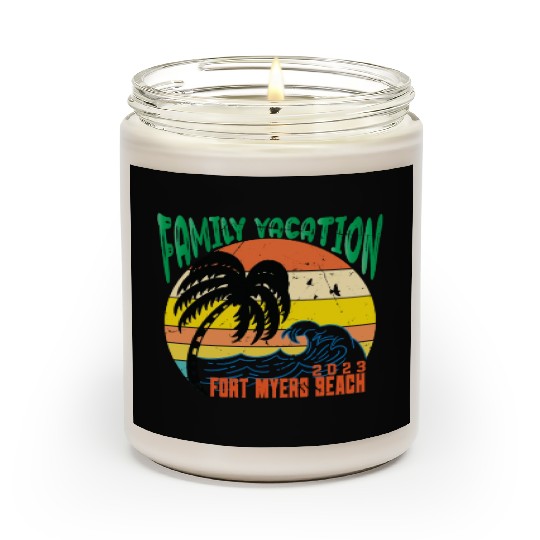 Family Vacation 2023 Florida Fort Myers Beach Scented Candles