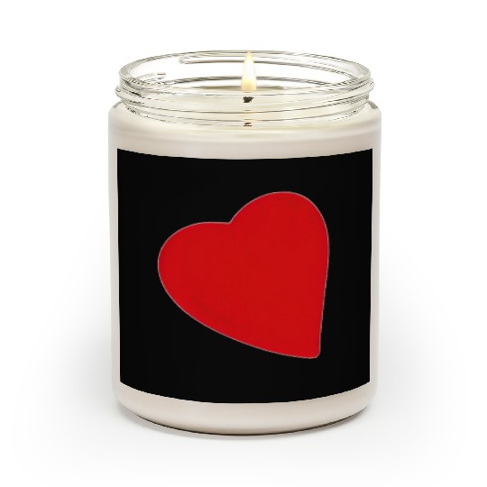 Red Heart of Passion Scented Candles