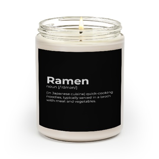Ramen Japanese Cuisine Tonkotsu Premium Scented Candles