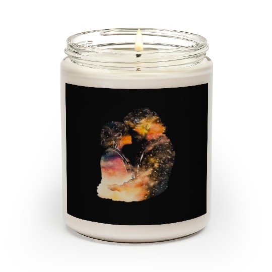 Sweet Couple's Loving Embrace, Valentine's Gift, Scented Candles