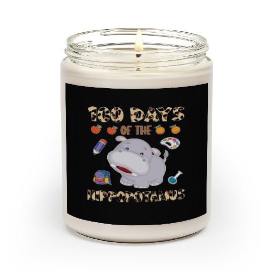 100 Day Of The Hippopotamus Cheetah Leopard Scented Candles
