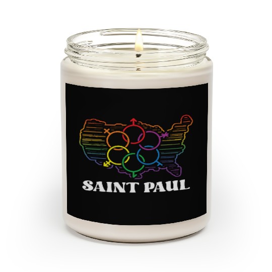 Saint Paul Pride Flag Pride Month LGBTQ Flag LGBT Scented Candles