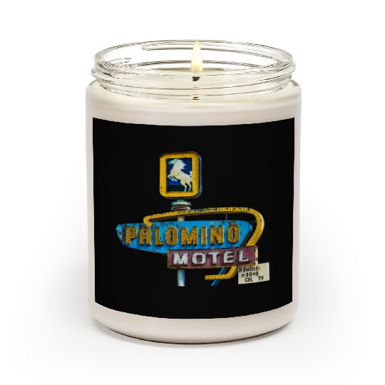 Route 66 Neon Palomino Motel Tucumcari, New Mexico Scented Candles