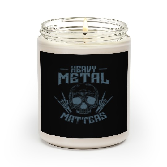 Heavy Metal Matters Bonehead Music Scented Candles