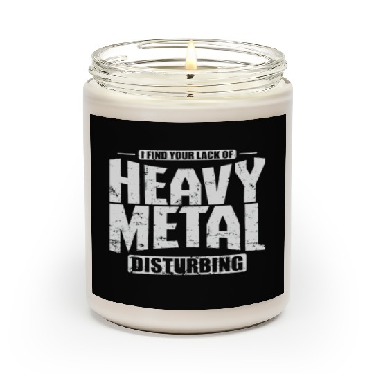 Heavy Metal Disburbing Music Band Genre Scented Candles