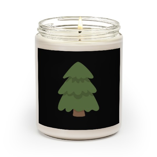 Cartoon Evergreen Tree Scented Candles